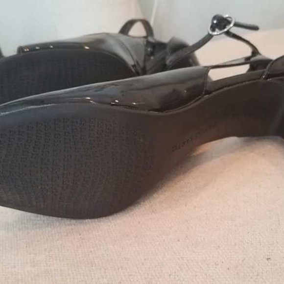 Franco Sarto Patent Leather Black High Heel Shoes - Picture 3 of 6